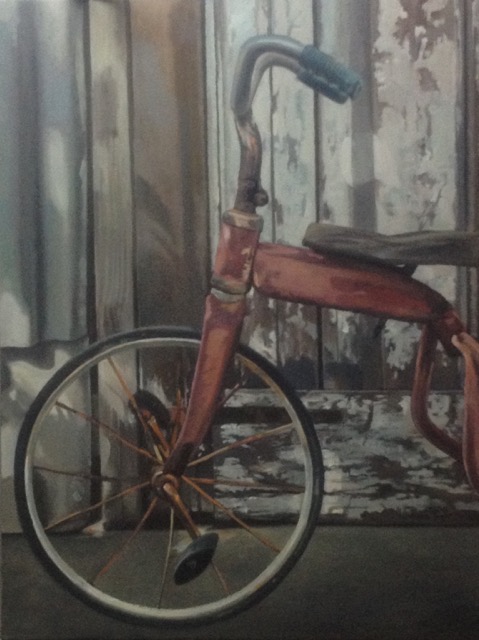 Old Tricycle oil/canvas 60 x 80 cm