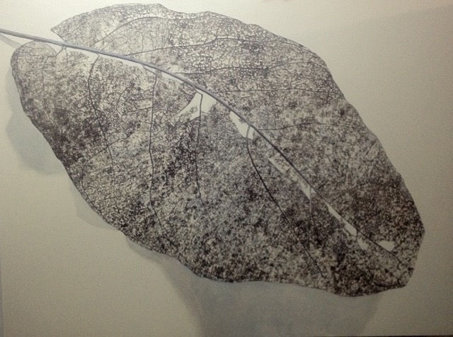 Leaf oil/canvas 100 x 140 cm