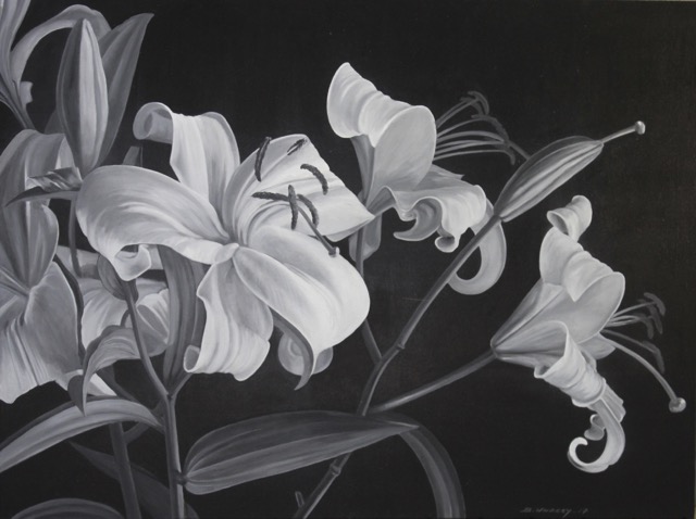 Lilly  oil/canvas 100 x 150 cm